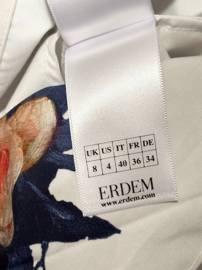 ERDEM アーデム　ローズ　フラワー　花柄　シャツ　ドレス　ワンピース