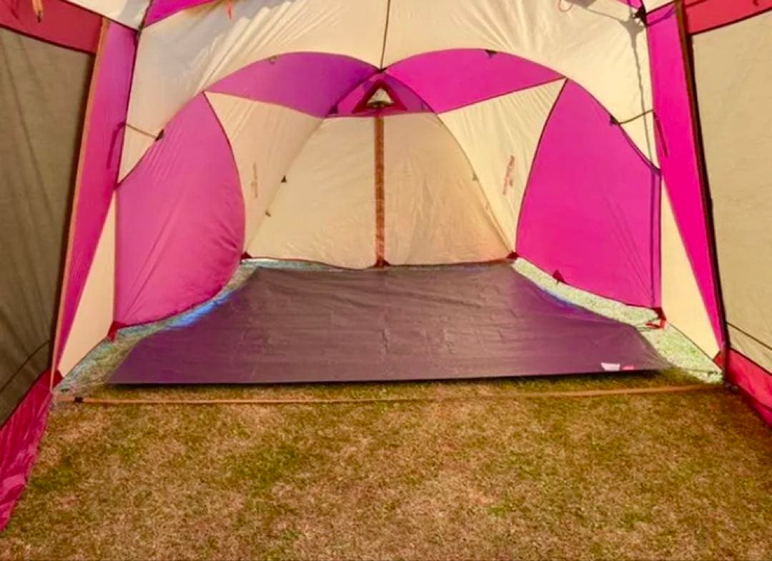 【極美品】コールマン テント ラウンドスクリーン2ルームハウスバーガンディ