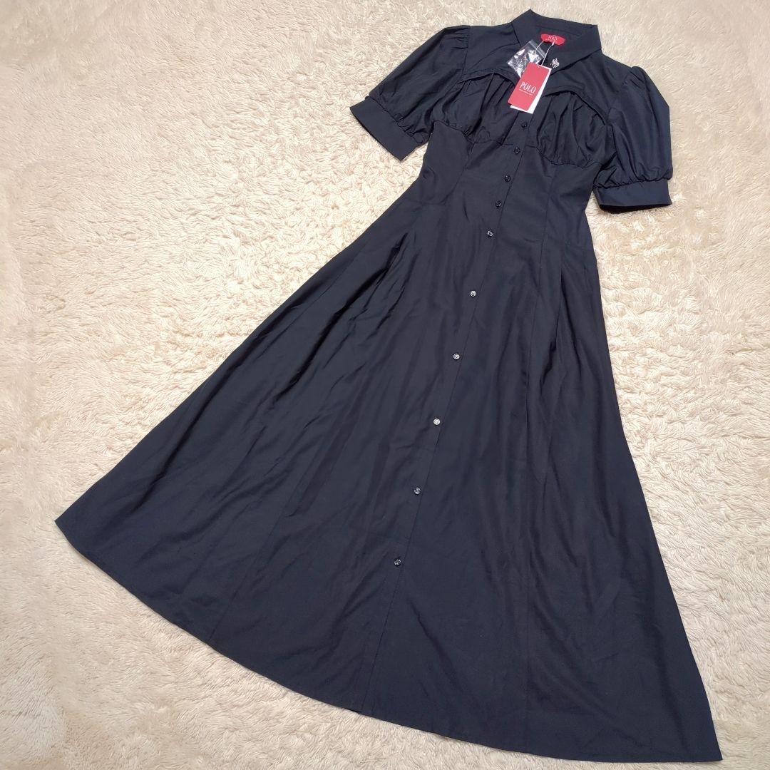 タグ付き！POLO BCSコラボ コルセットスウィッチングシャツワンピース S