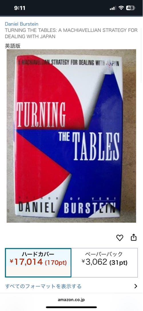 洋書 Turning the Tables Daniel Burstein