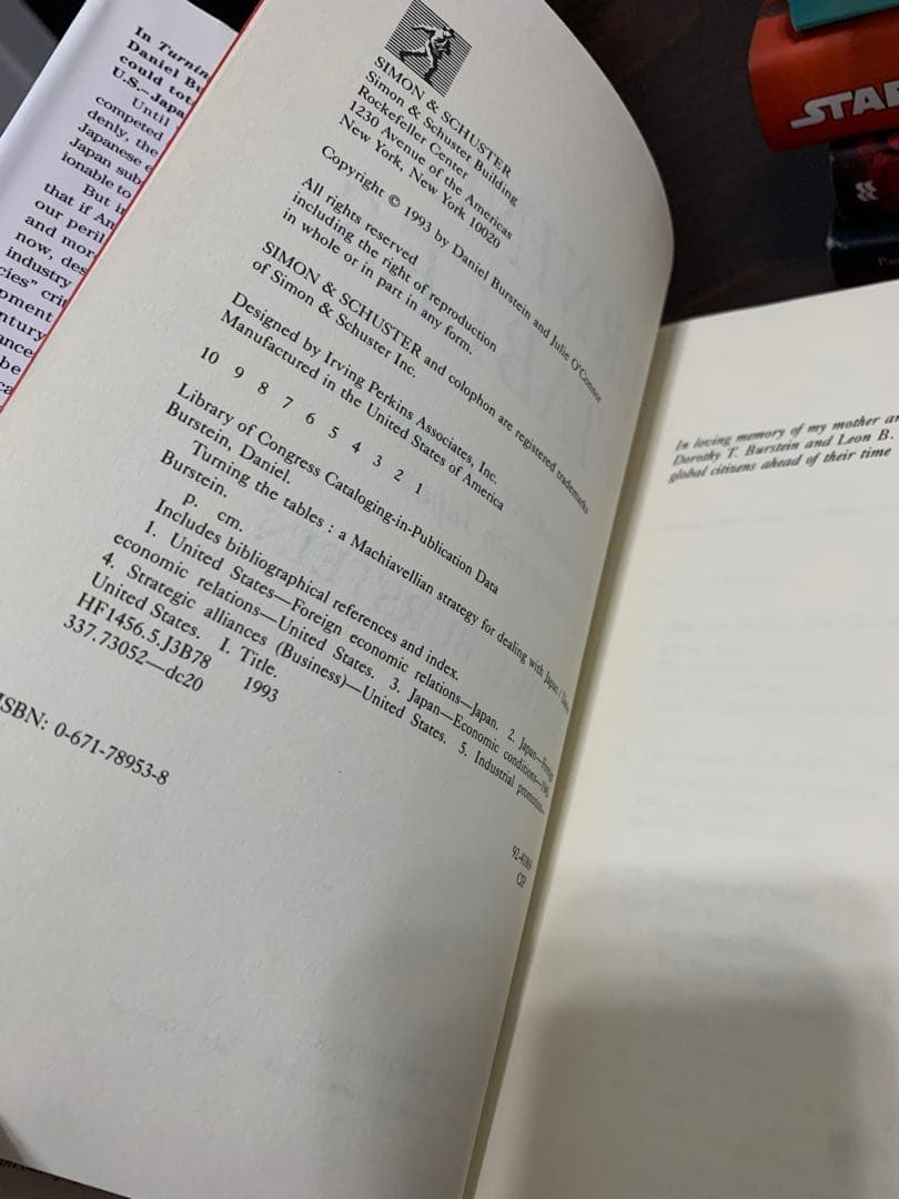 洋書 Turning the Tables Daniel Burstein