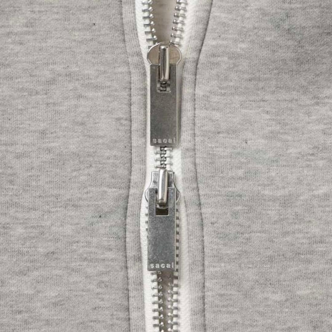 sacai サカイ SpongeSweat x NylonTwillHoodie