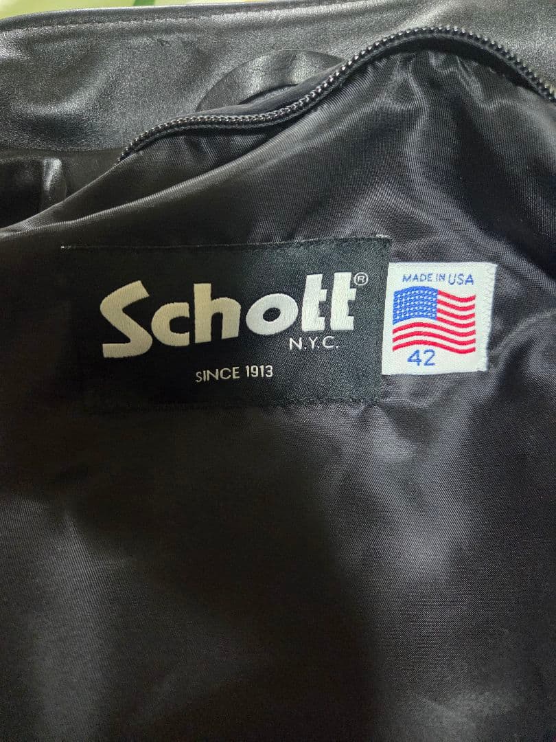 schott 641 シングルライダース 42 ボアライナー付き