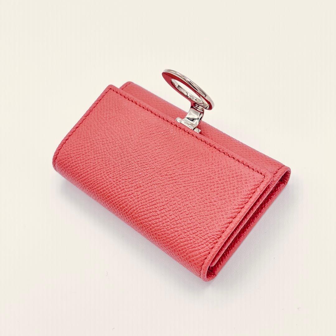 ✨未使用級✨ BVLGARI レザーキーケース ブルガリロゴリング