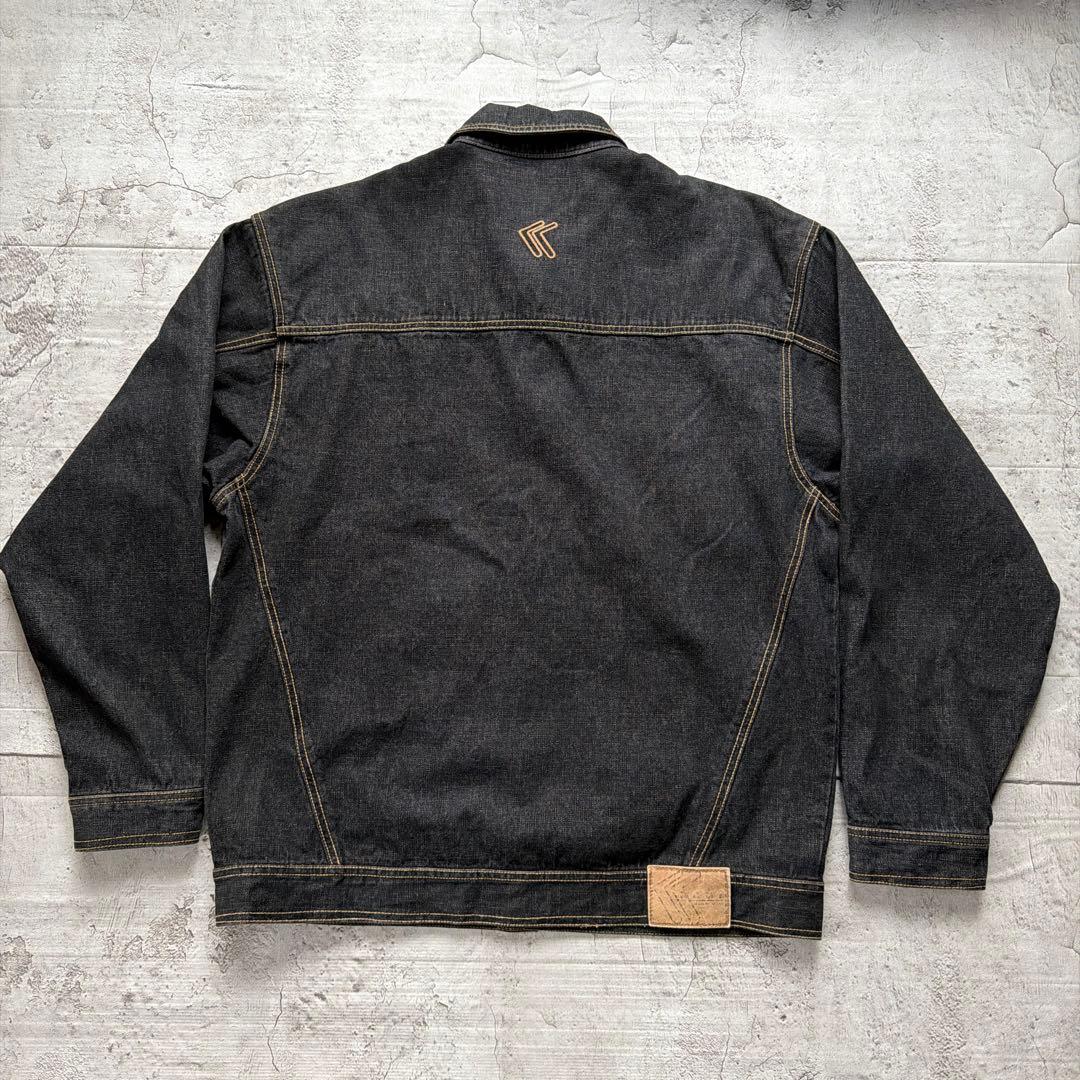 00s karl kani デニムジャケット ブラックデニムビックサイズ XL