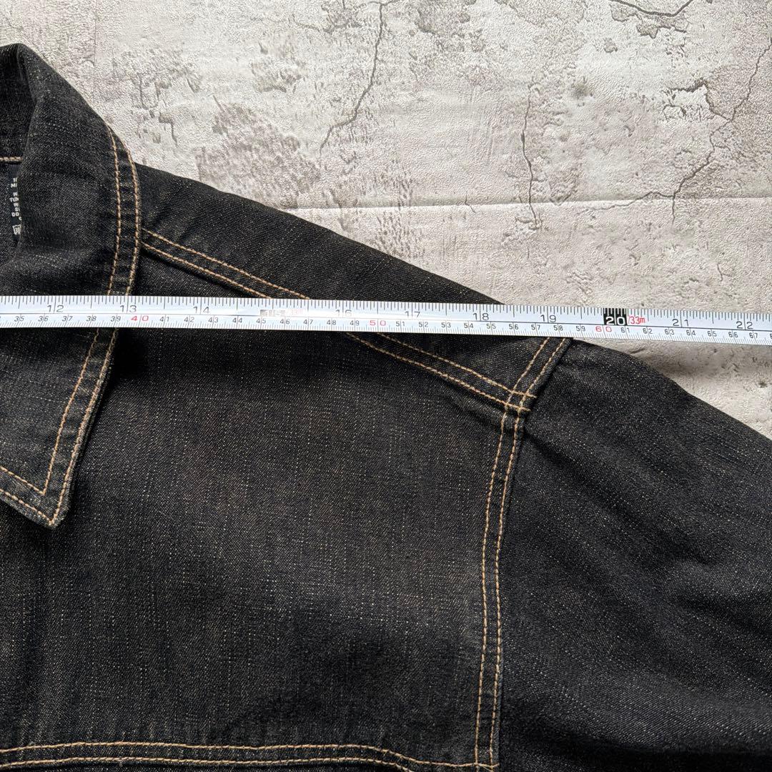 00s karl kani デニムジャケット ブラックデニムビックサイズ XL