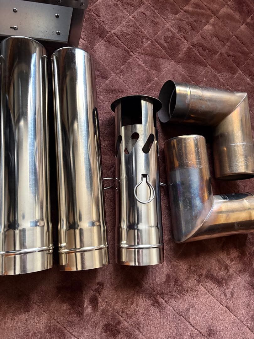 soomloom 二次燃焼ポータブル暖炉 VistaV ステンレス製薪ストーブ