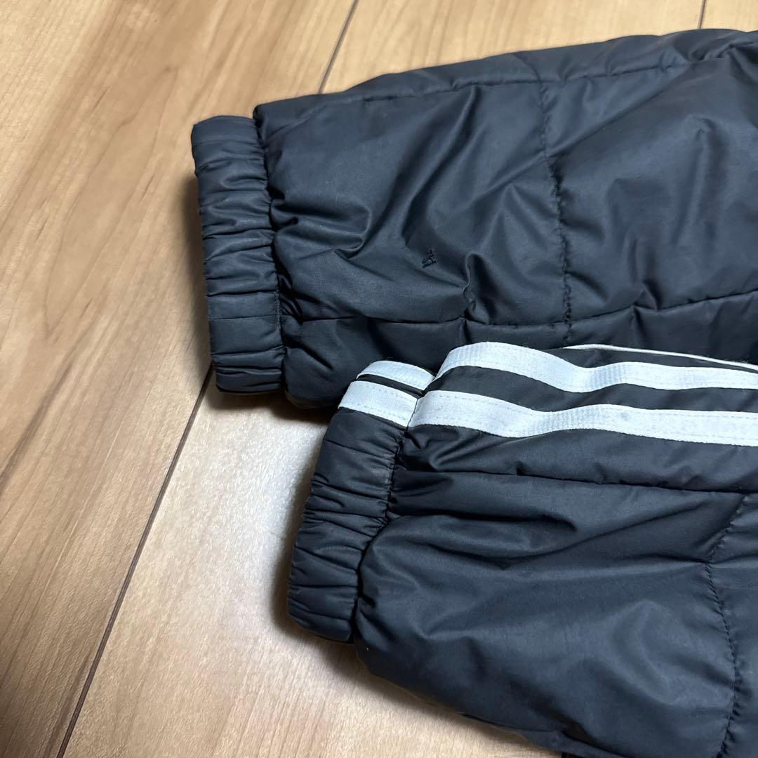 【美品】アディダス ベンチコート ジュニア ブラック/レッド 150cm