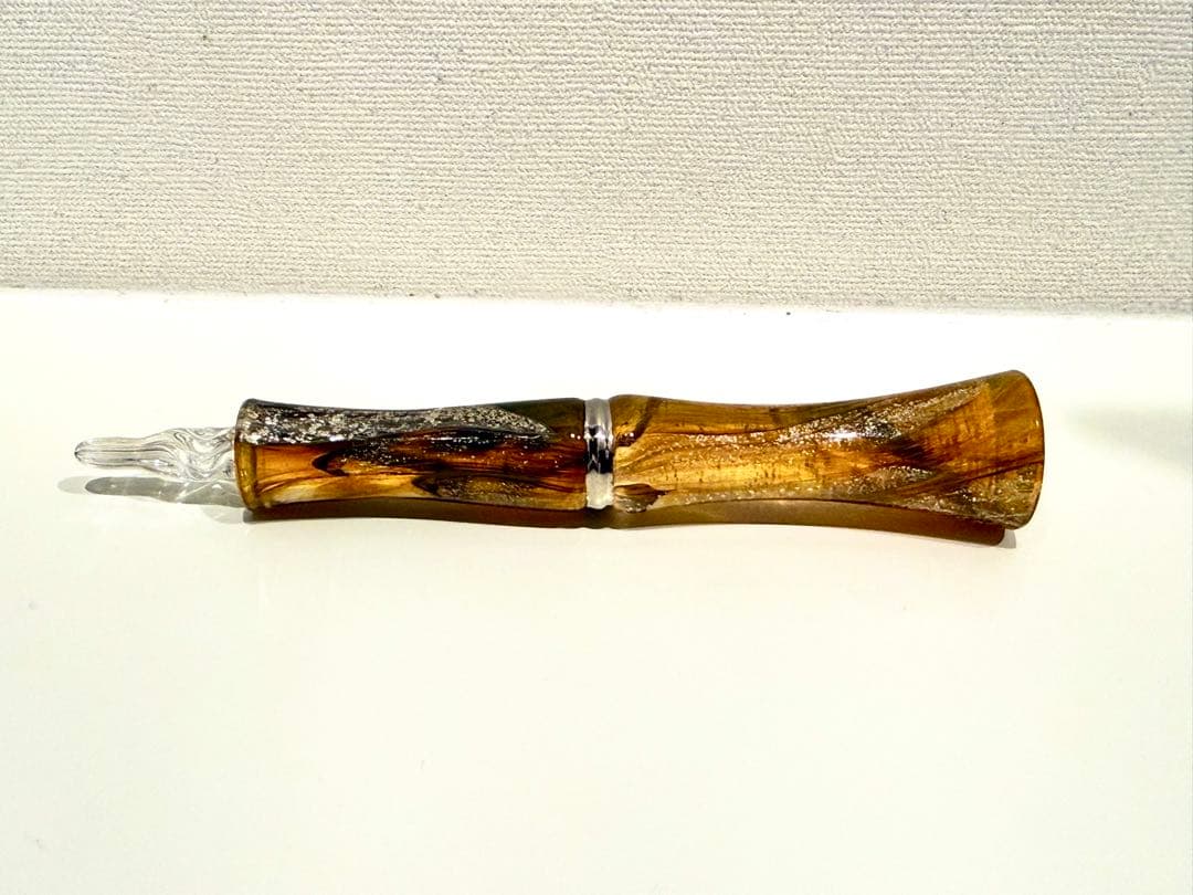 【Glass Studio TooS】ガラスペン 月の鏡 ブレッドニブ