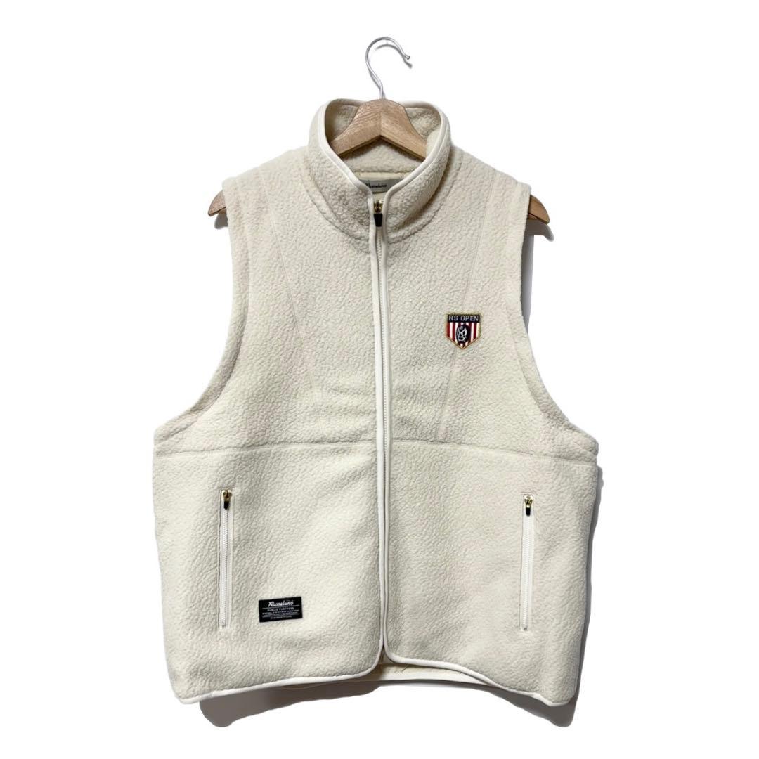 新品 ラッセルノ 2WAY ボアフリース ジャケット ホワイト XL 6 ベスト