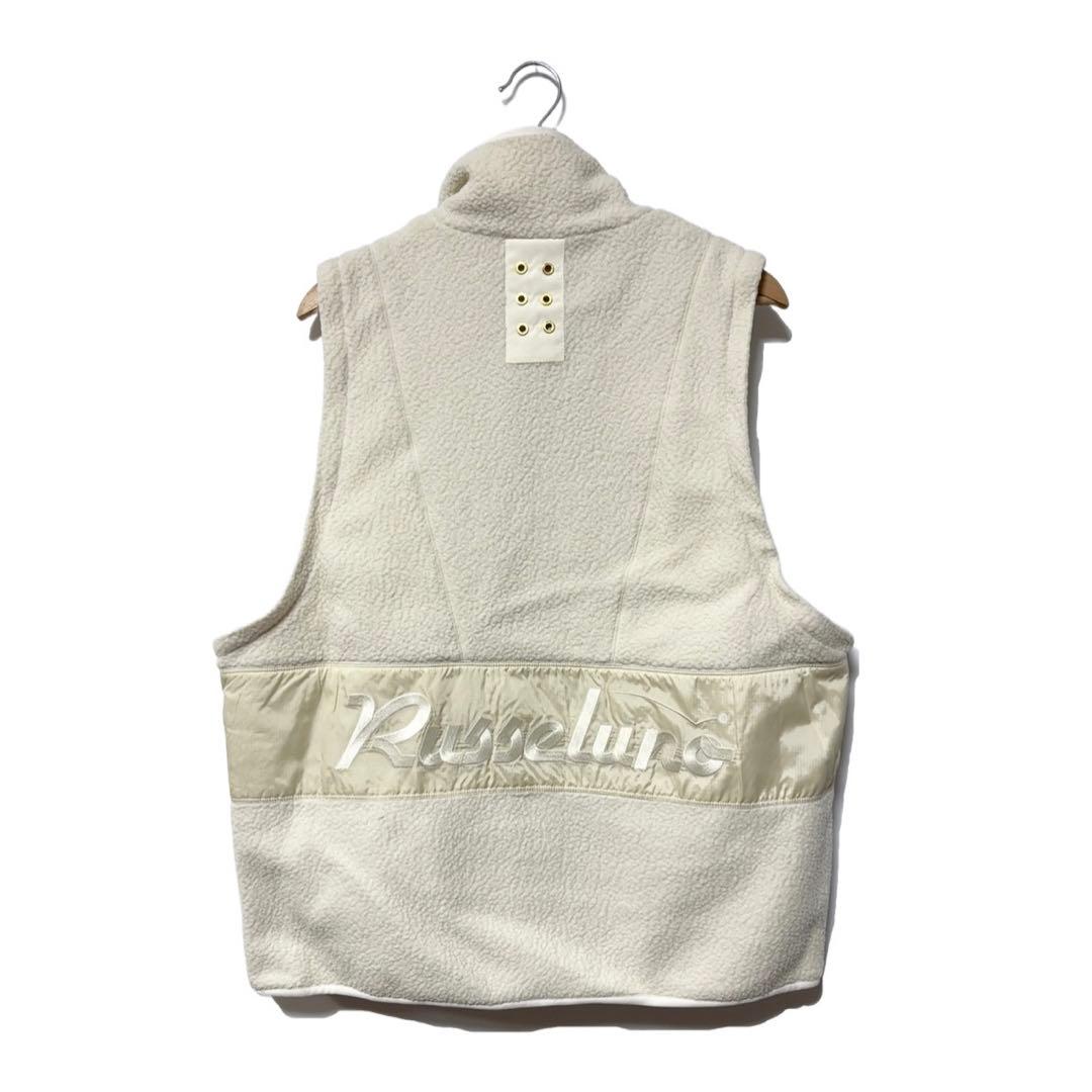 新品 ラッセルノ 2WAY ボアフリース ジャケット ホワイト XL 6 ベスト