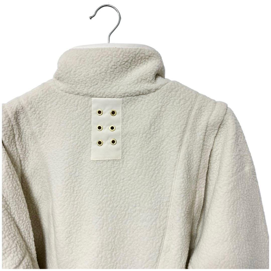 新品 ラッセルノ 2WAY ボアフリース ジャケット ホワイト XL 6 ベスト