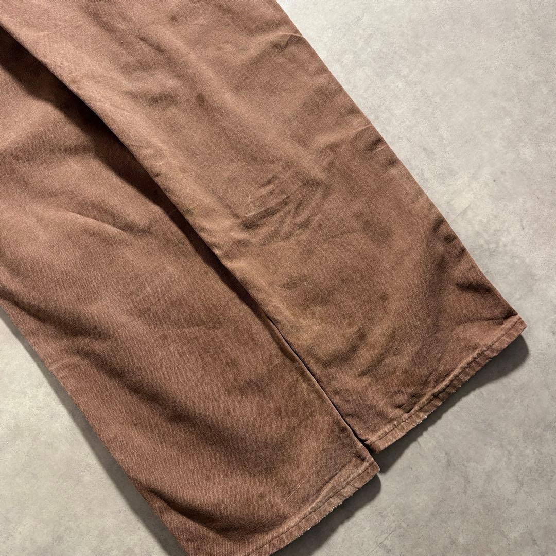 古着 90s Carhartt ダブルニー ワーク パンツ ブラウン usa製