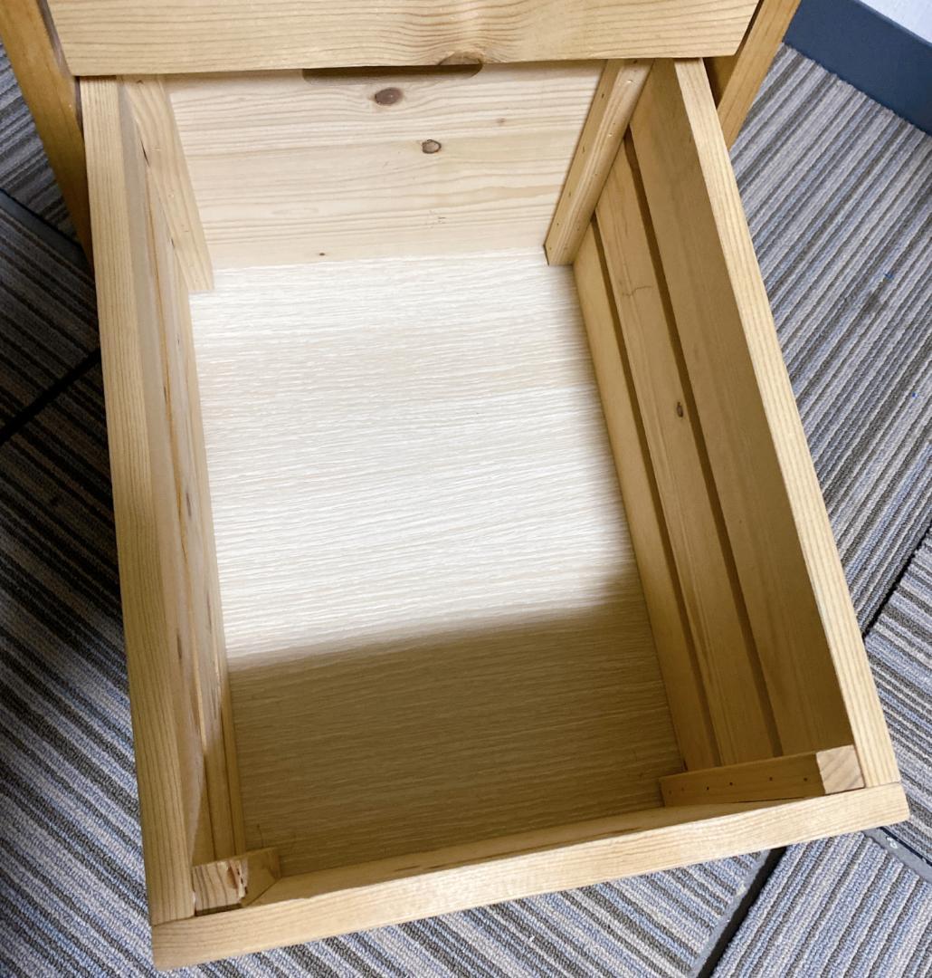 YAMAZEÑ バタフライキッチンストッカー キャスター付き ナチュラル