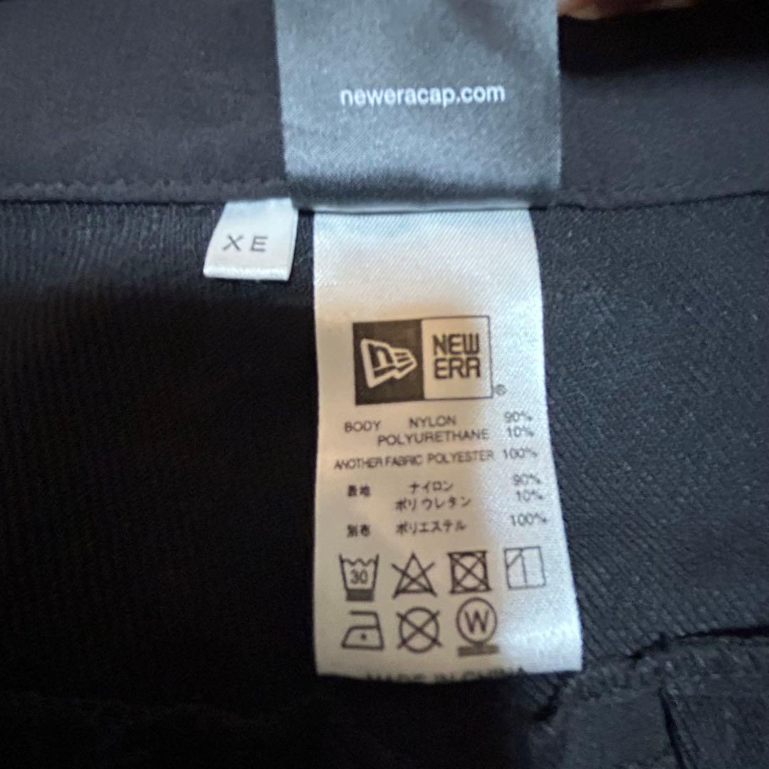【NEW ERA】テーパードストレッチ ナイロンパンツ ブラックXXLサイズ