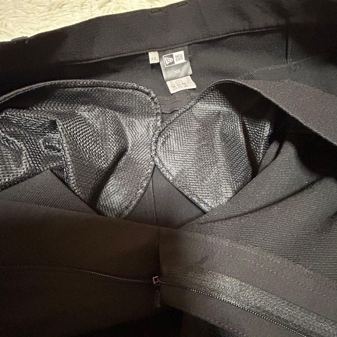 【NEW ERA】テーパードストレッチ ナイロンパンツ ブラックXXLサイズ