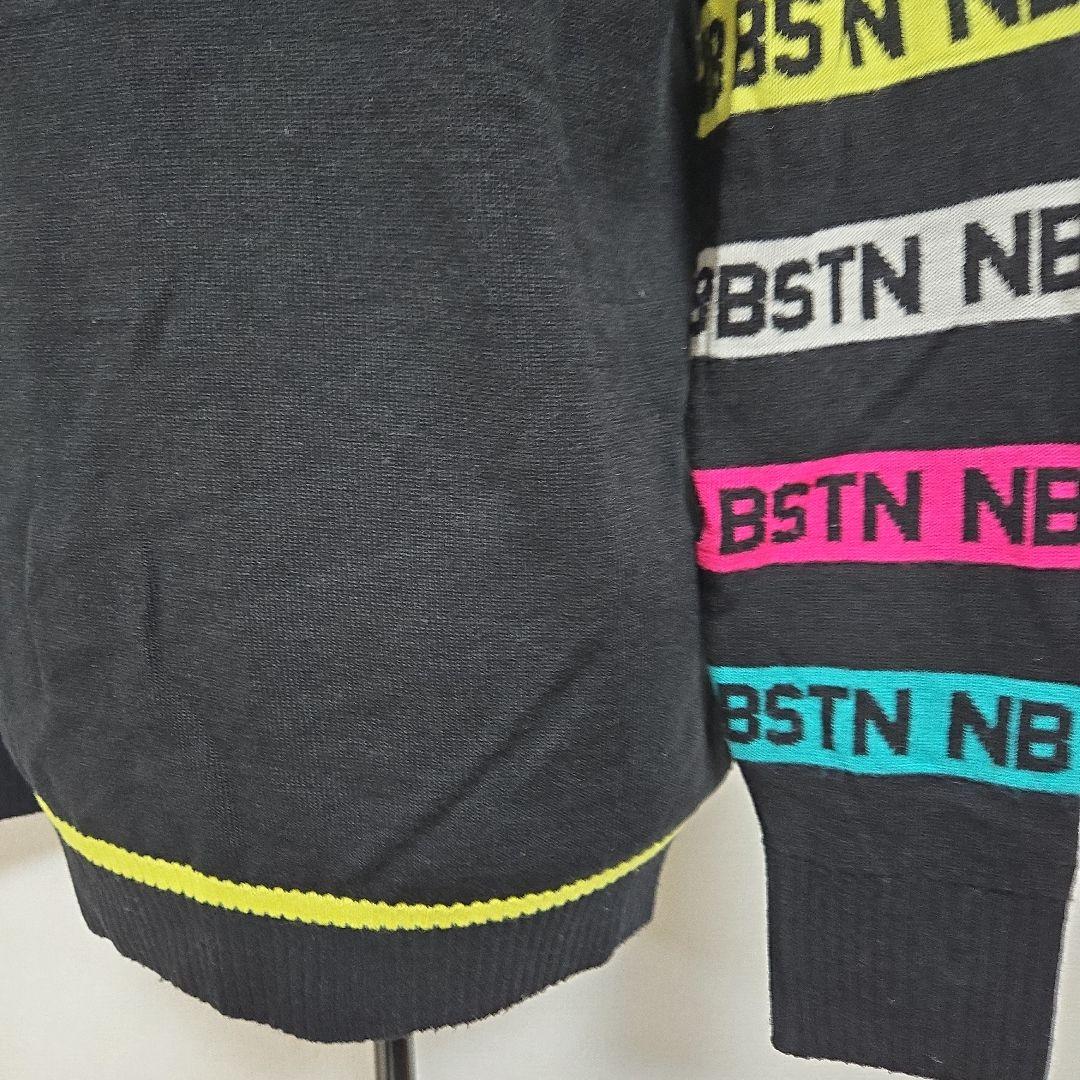 美品 ニューバランス ゴルフ ニットセーター　ウール混 アームロゴ