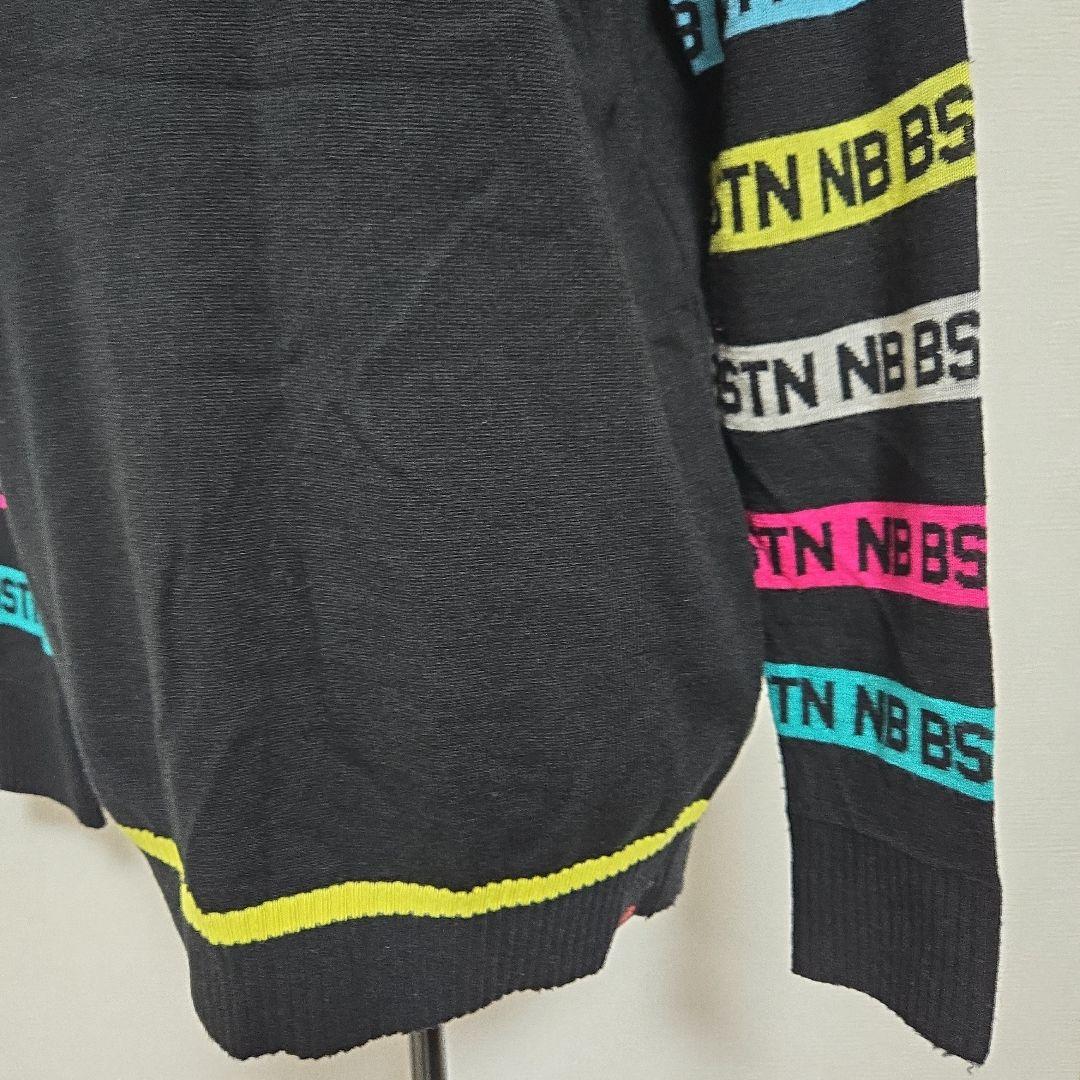 美品 ニューバランス ゴルフ ニットセーター　ウール混 アームロゴ