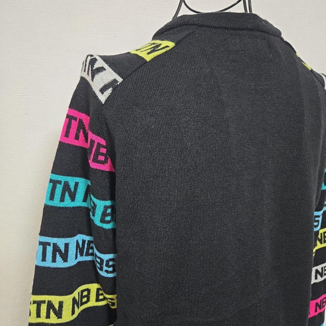 美品 ニューバランス ゴルフ ニットセーター　ウール混 アームロゴ