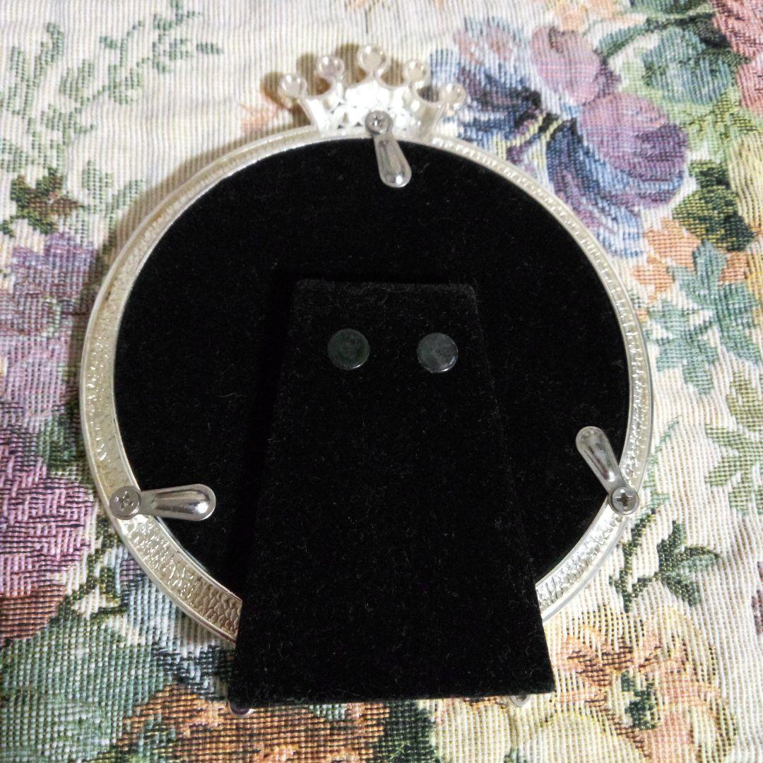 専用です☆小さめ、カポディモンテの陶花と金属製フォトフレーム