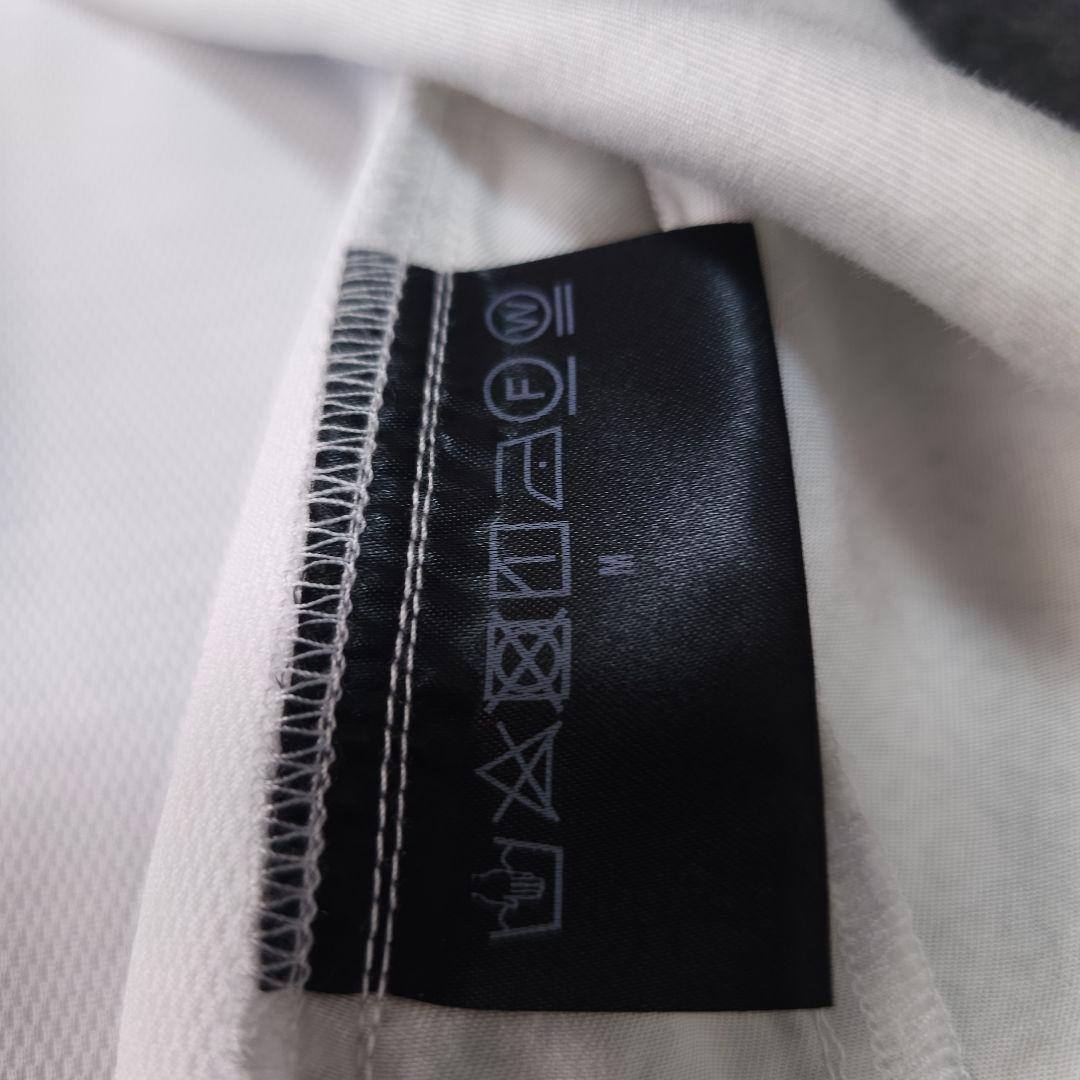 美品 TFW49×レインスプーナーコラボ バンダナ柄 半袖ゴルフポロシャツ M白