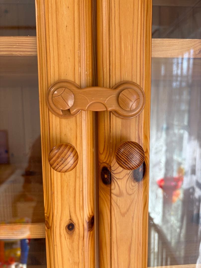 ひ*ろ様 カントリー　食器棚　アンティーク　キッチンボード　ガラスキャビネット