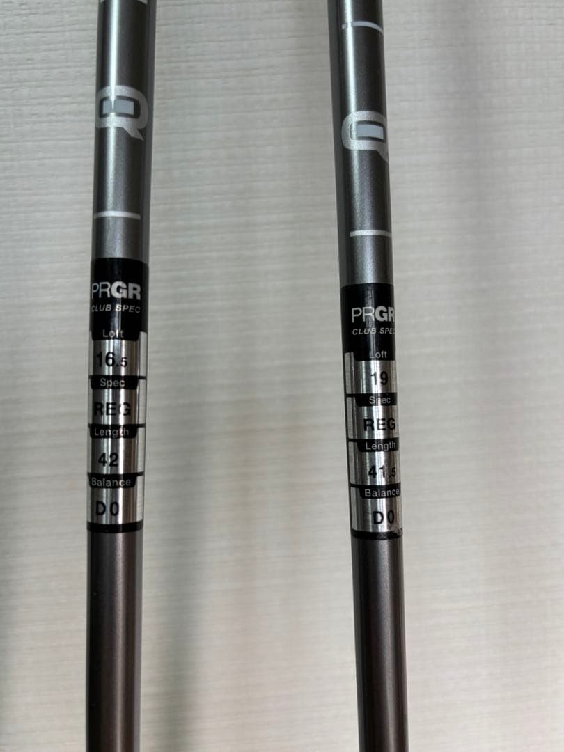 プロギア４本セット　キャリーズQ 3＋、3、4、5　PRGR