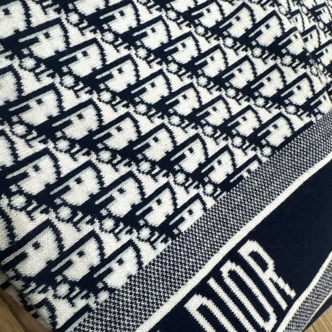 三連休限定値下げ中 CHRISTIAN DIOR ロゴプリント　膝掛け