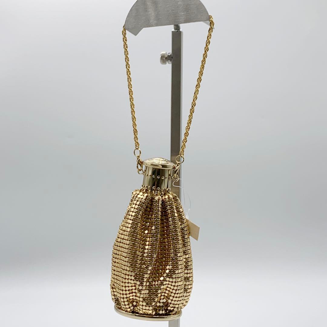 【新品】AND A　アンドエー　ゴールドメッシュ　パーティポーチ　ケース