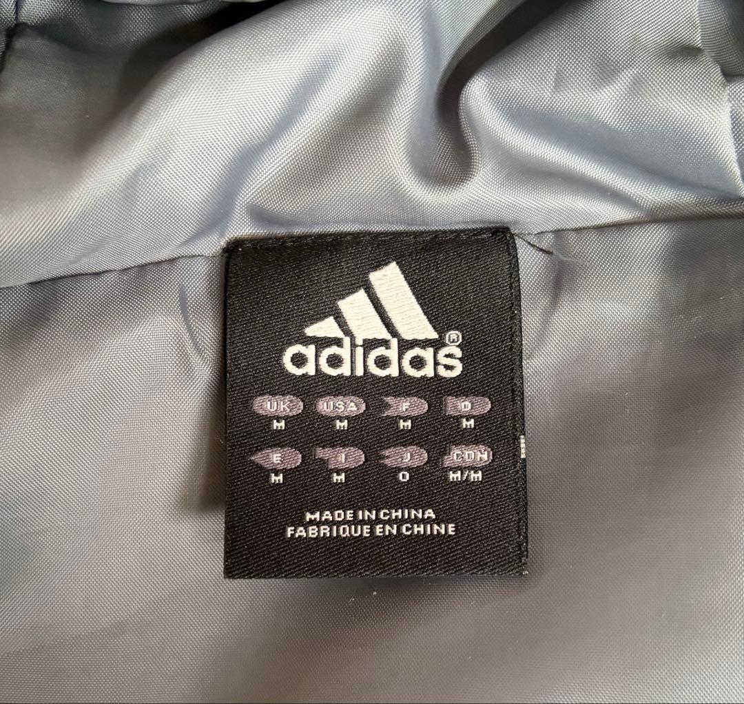 アディダス ベンチコート ロング Ｏ（XL相当） ネイビー フェザー45% 防寒