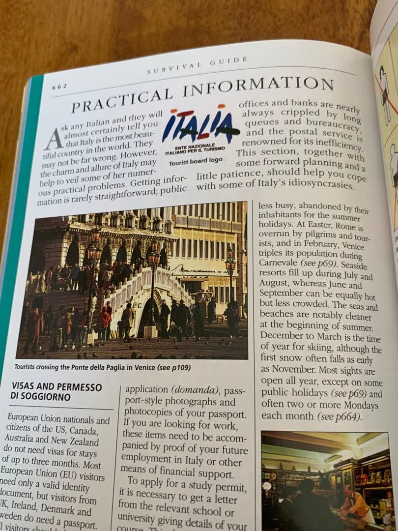 入手不可能！720ページ！究極のイタリア旅行ガイド　世界が認めたベストガイド