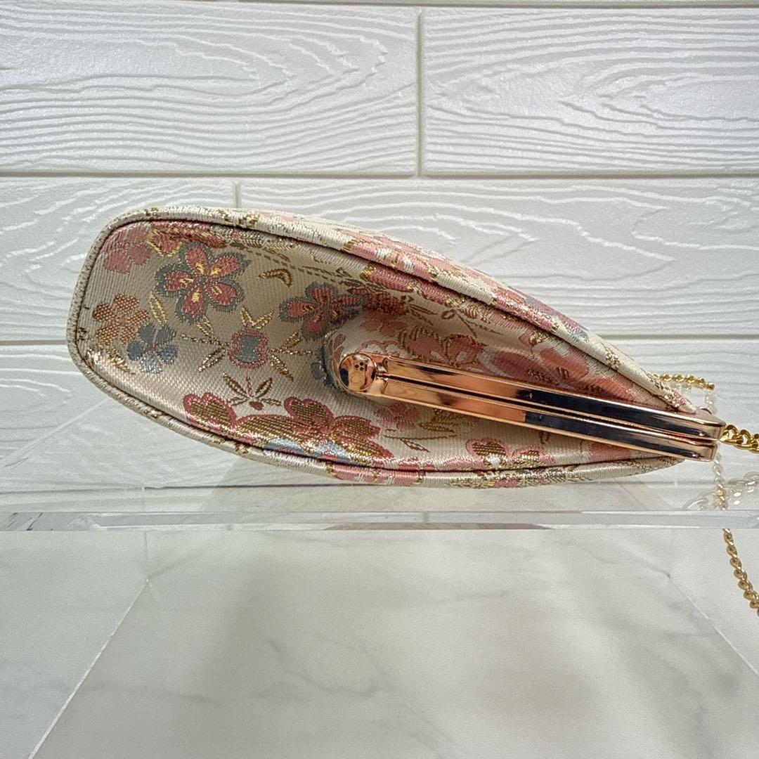 極美品 和装 草履＆バッグ セット 桜柄 金糸 礼装 成人式 卒業式 結婚式