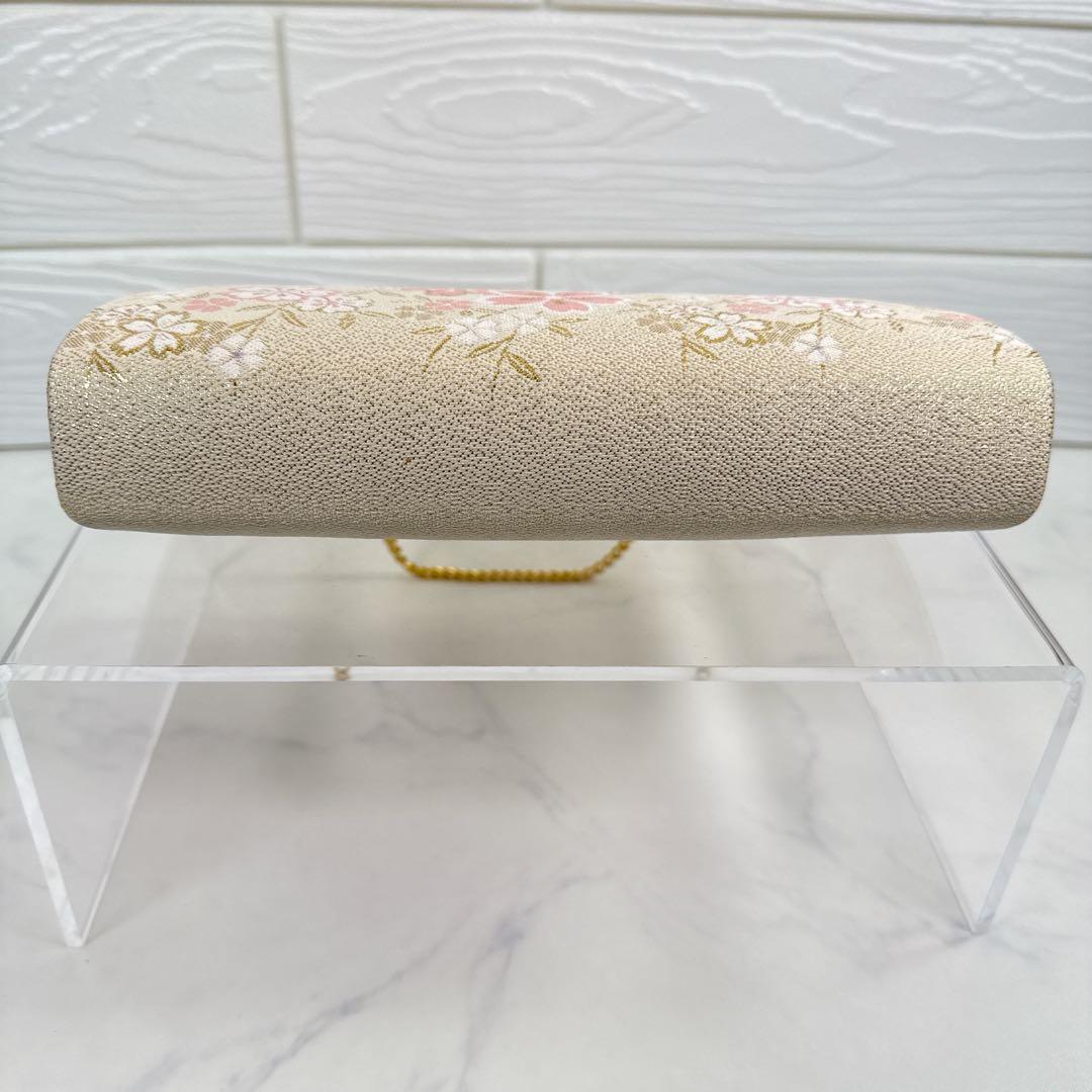 極美品 和装 草履＆バッグ セット 桜柄 金糸 礼装 成人式 卒業式 結婚式