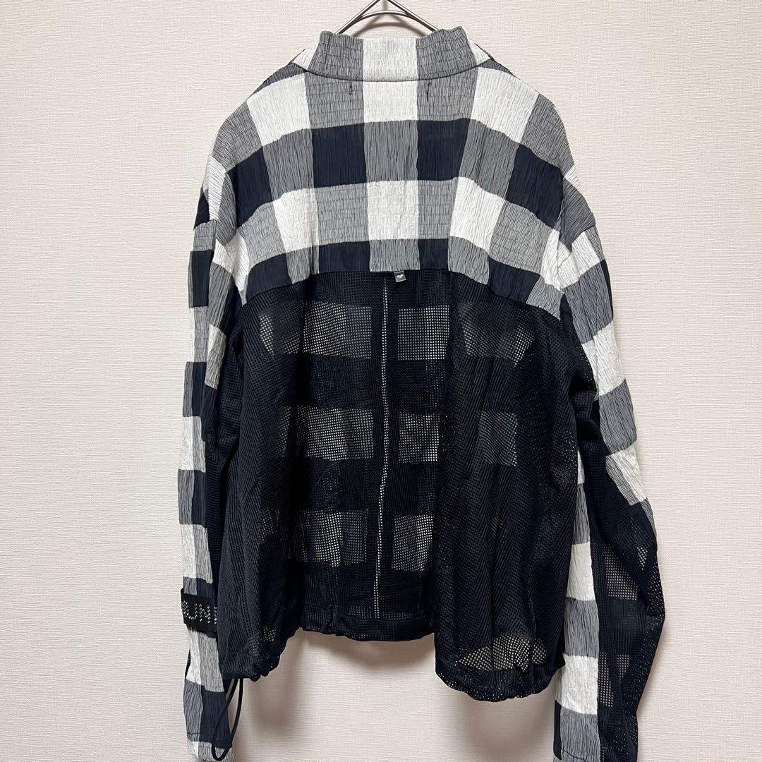 新品 MUNITALP フリーサイズ チェック ジップアップ ブルゾン ゴルフ