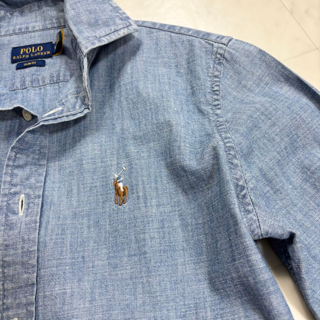 eucaly です★SLIM FIT シャンブレーシャツ 0