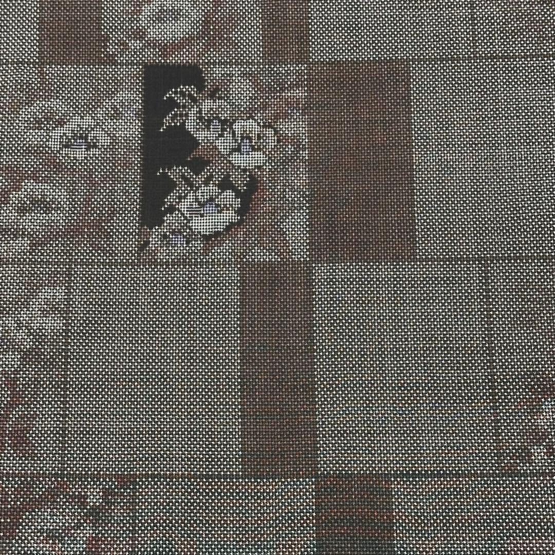 着物リメイク 大島紬(7マルキ)からピンタックの襟ギャザーワンピース(LL)