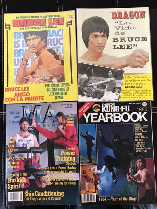 ブルース・リー カラテインターナショナル洋雑誌、他4冊