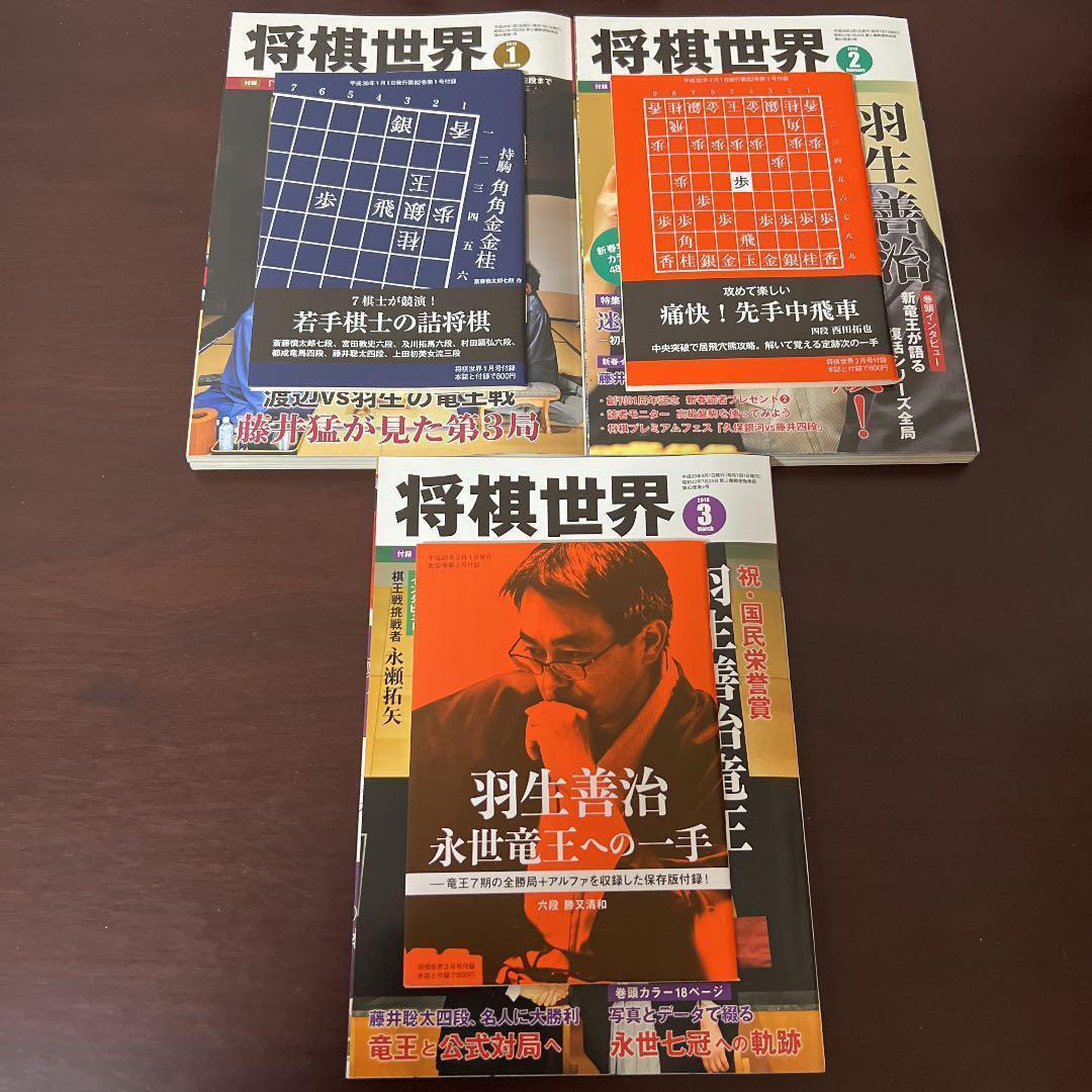 【新品未読】将棋世界　鬼貴重な10冊セット　藤井六冠　羽生永世七冠　美品