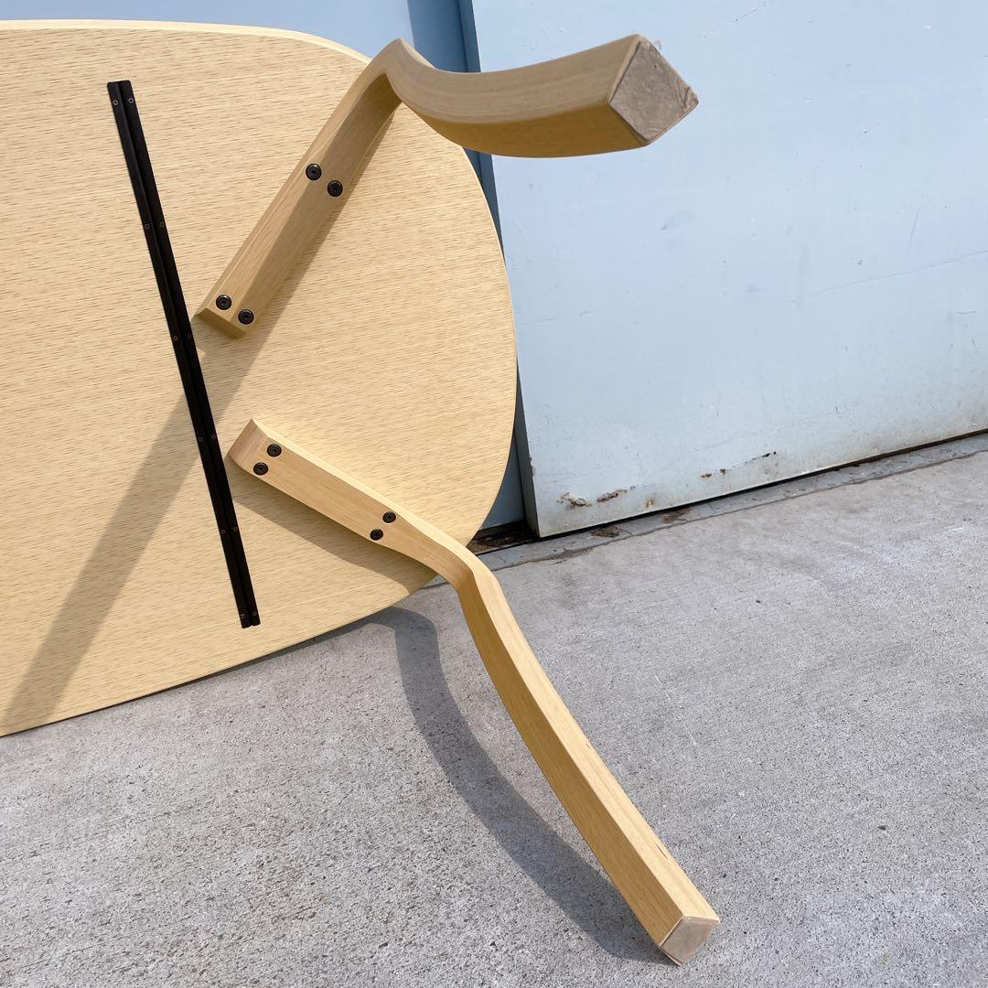 【美品】冨士ファニチア FUJI FURNITURE 楕円ダイニングテーブル