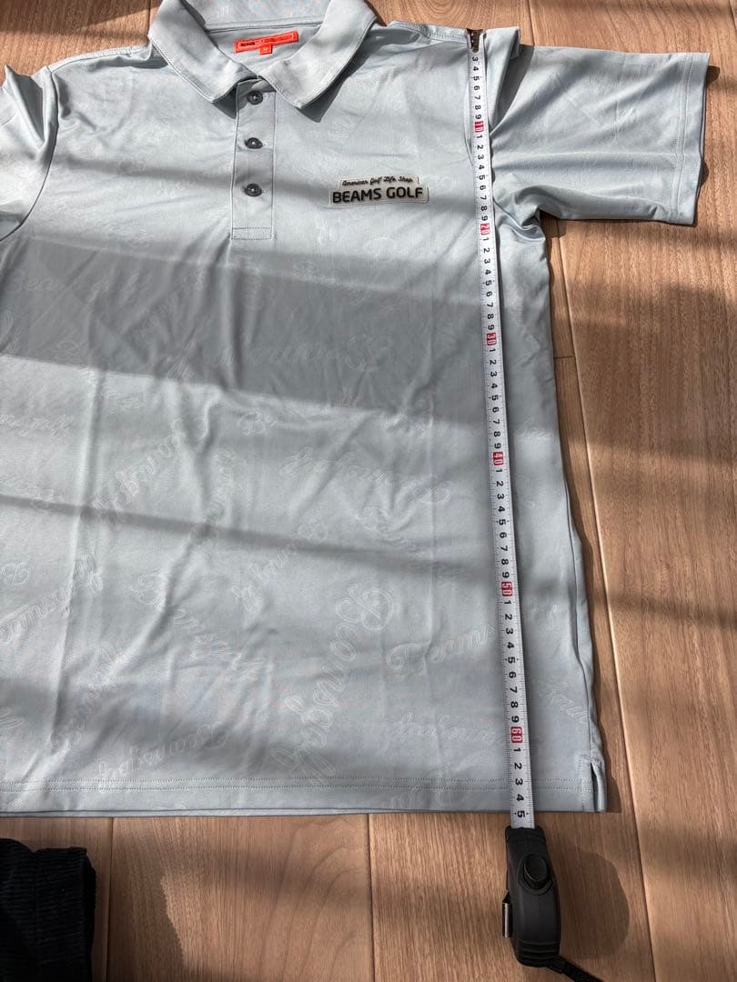 美品 ゴルフウェア BEAMS GOLF グレー ポロシャツ