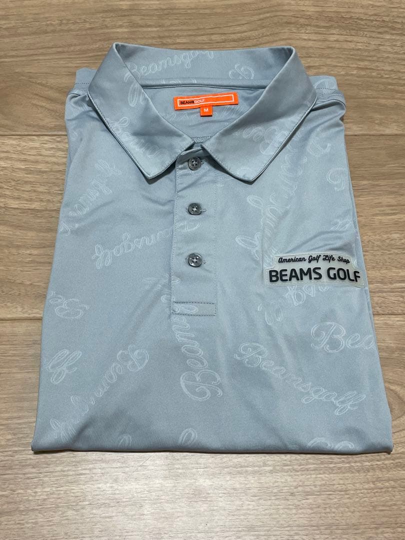 美品 ゴルフウェア BEAMS GOLF グレー ポロシャツ