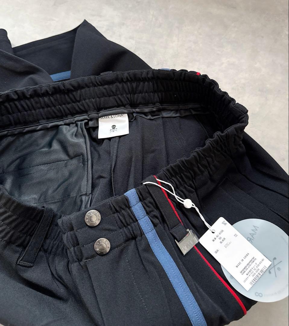 新品 ★ MARK&LONA ジョガーパンツ ジャージー マーク＆ロナ 黒