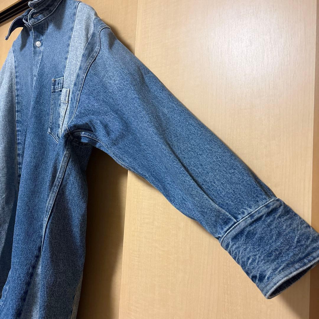 MM6 メゾンマルジェラ 24AW デニムシャツジャケット44 インディゴ