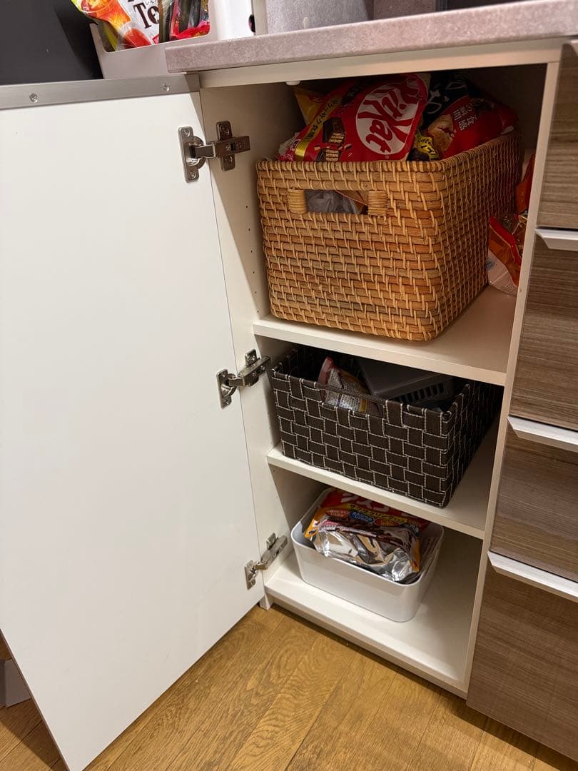 〈MOMO〉【美品】パモウナ SQR-1400R 食器棚 幅140cm