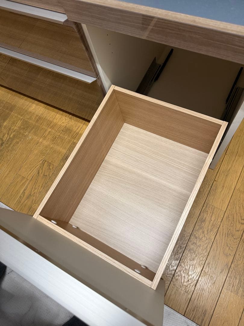 〈MOMO〉【美品】パモウナ SQR-1400R 食器棚 幅140cm