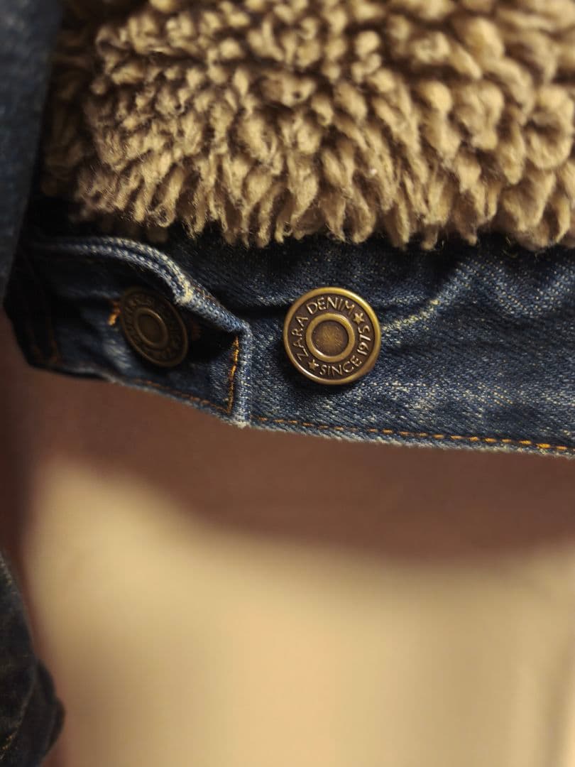 S*s様 ZARA グリズリージャケット デニム ボア