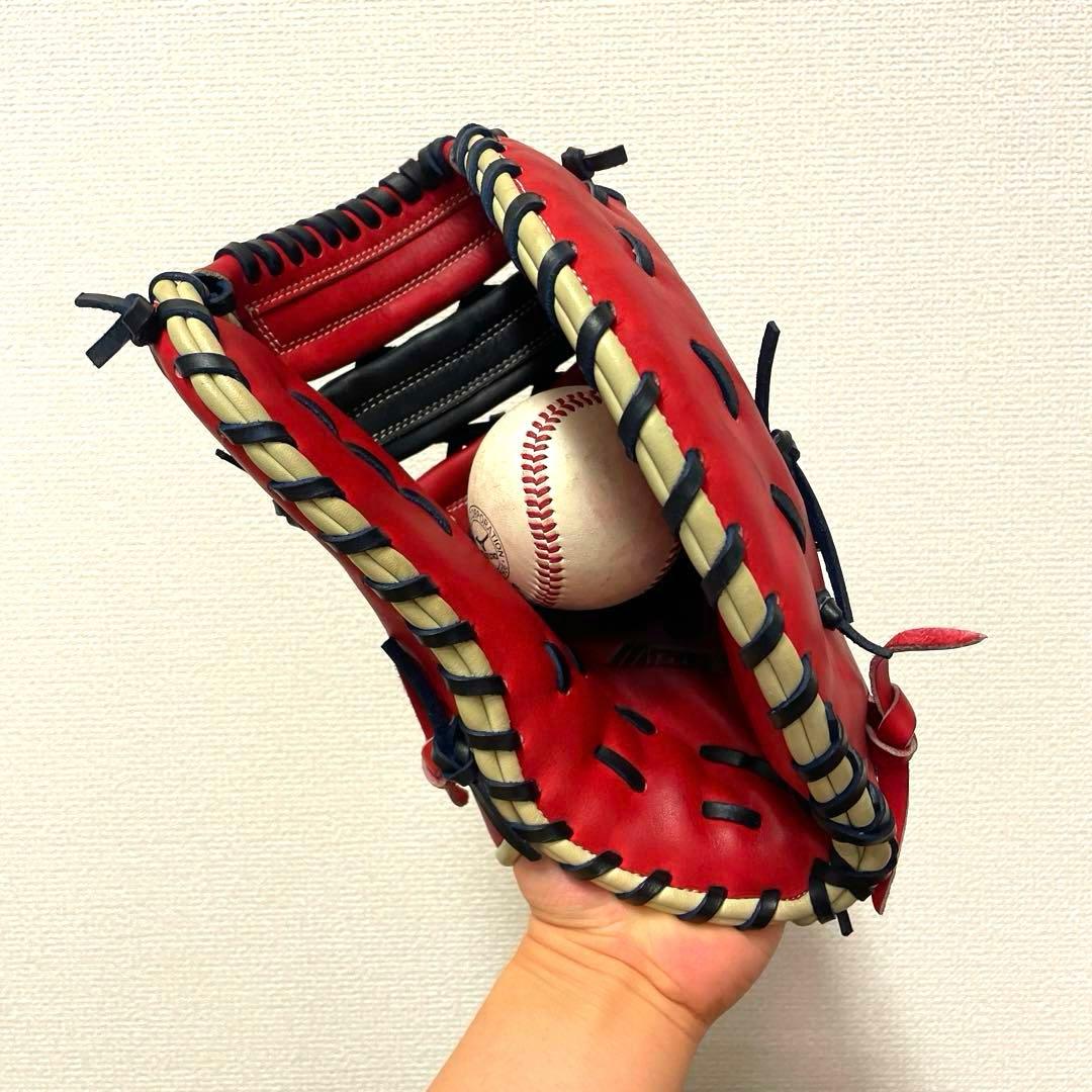 224 ミズノ ビクトリーステージ 極美品 型抜群 軟式 少年 ファーストミット