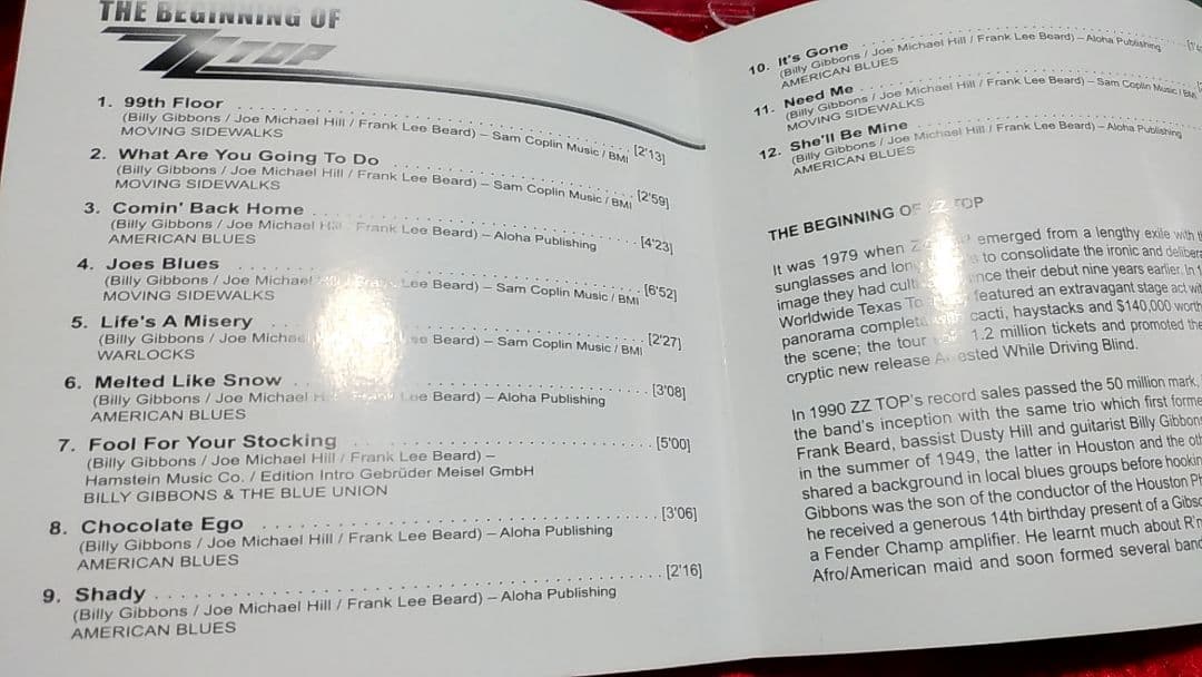 【2枚組CD】ZZ TOP/The Beginning of ZZ TOP