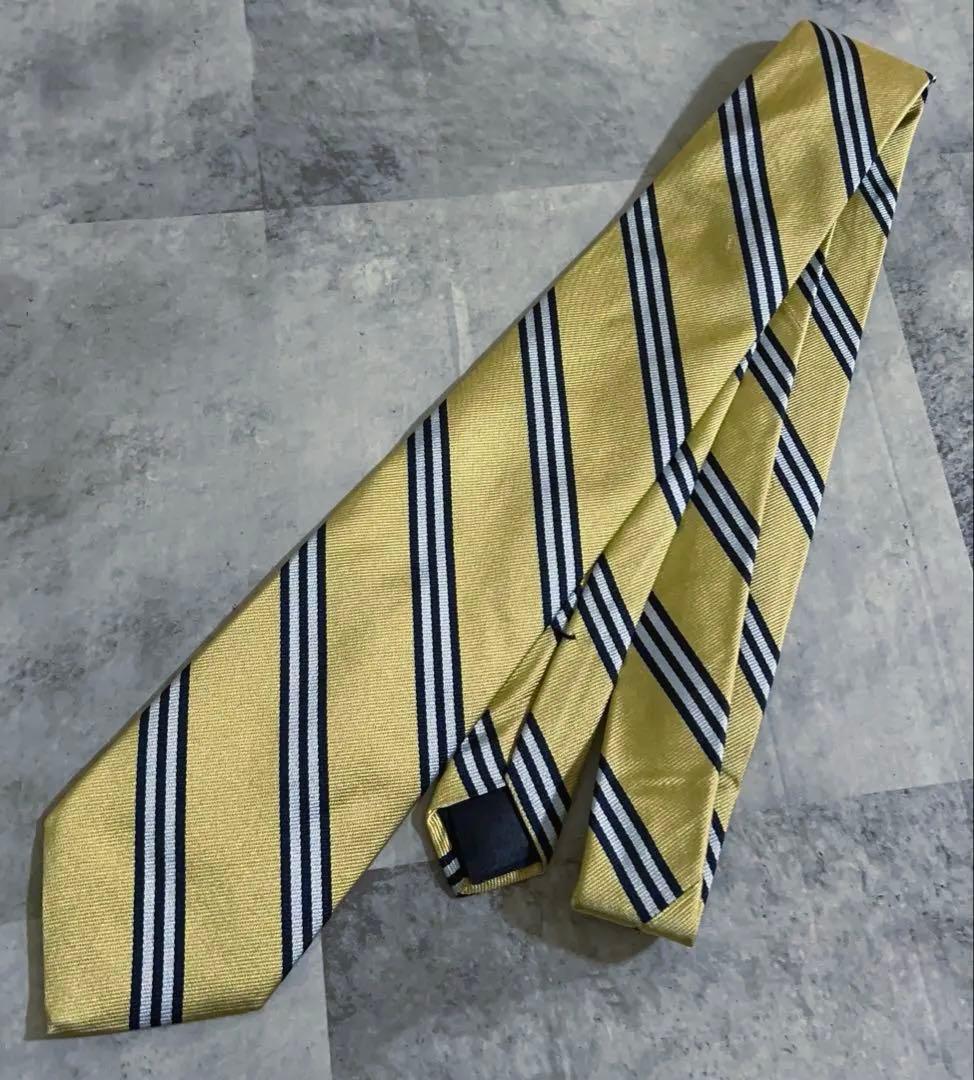 極美品 Brooks Brothers ネクタイ USA製 レジメンタル 光沢