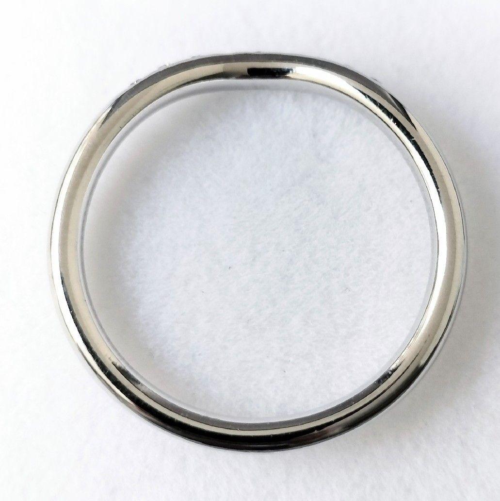 ティファニー 9p ダイヤモンド カーブド バンドリング Pt950 3.4g